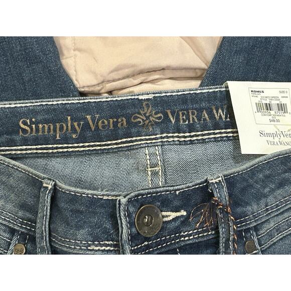 NWT Simply Vera Skinny Ankle Denim Jeans size 0 - Picture 7 of 9
